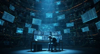 １人の開発、抜けられない堂々巡りのイメージ画像