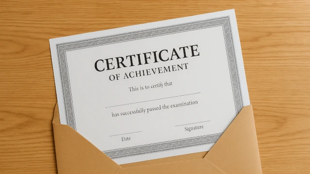 システム監査技術者の合格証書が届きましたのイメージ画像